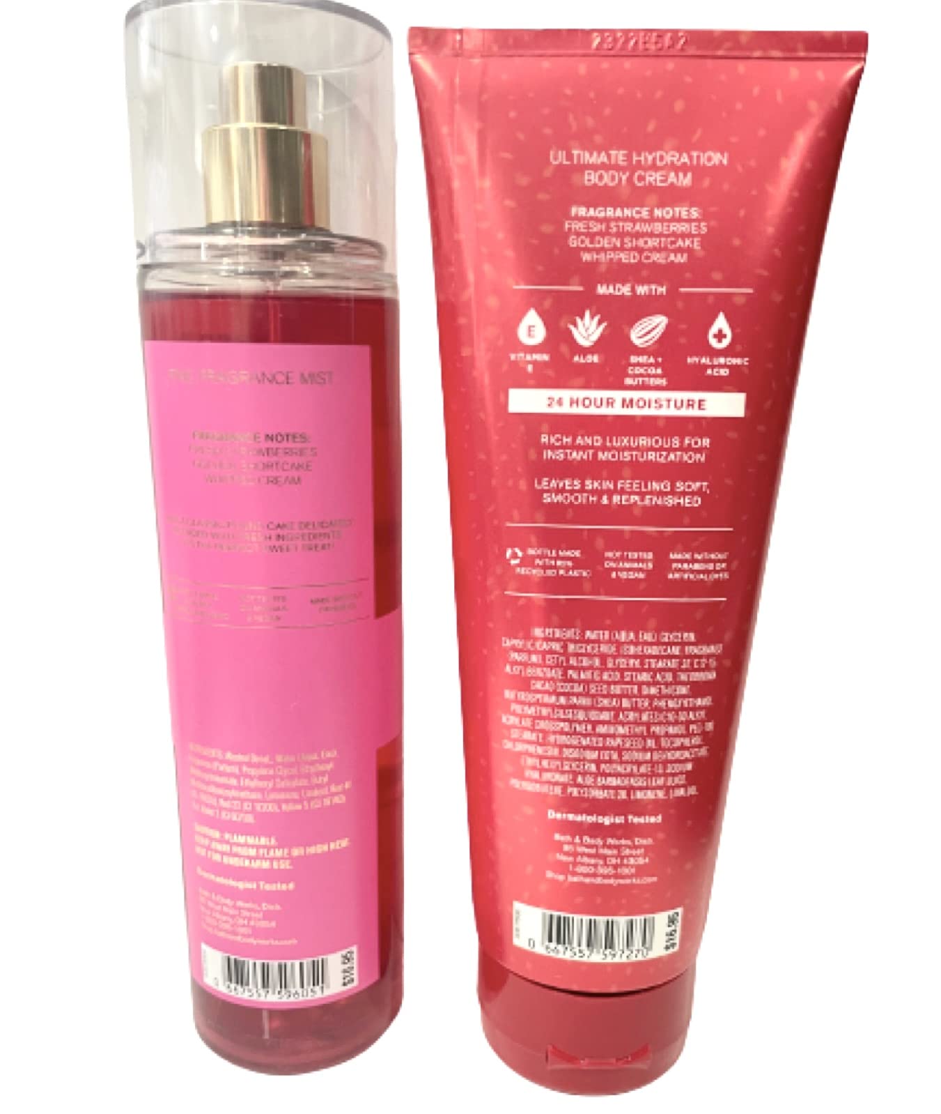 Bath & Body Works Strawberry Pound Cake crema corporal Ultra Shea para hidratación suave