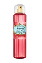 Bath & Body Works Sweetest Song fragrance mist bottle pour delivers a light, wearable berry-jasmine-musk fragrance