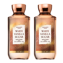 Bath & Body Works Warm Vanilla Sugar, botella-derrame visible para ver la fragancia