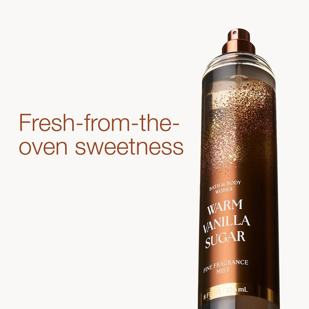 Even spray dispersion from Warm Vanilla Sugar mist