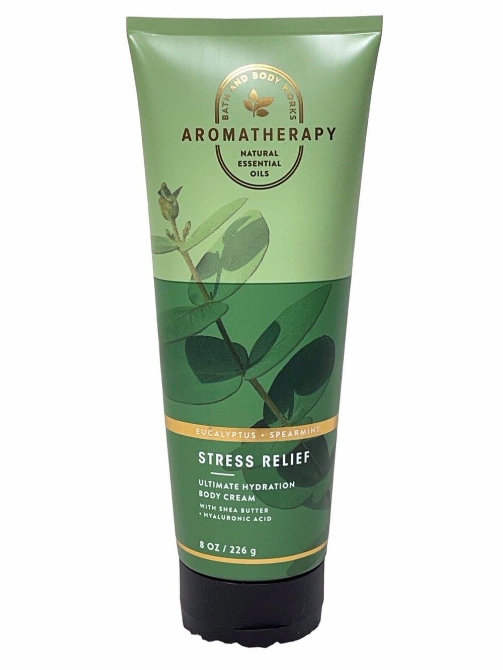 Crema corporal Bath & Body Works Aromaterapia con Eucalipto y Menta para hidratación suave y relajante.