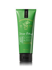 Bath & Body Works Aromatherapy Stress Relief duo display highlighting eucalyptus spearmint for daily self-care.