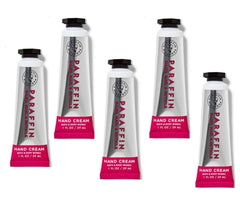 Bath & Body Works crema de manos para parafina, foco en el tubo, hidratación profunda.