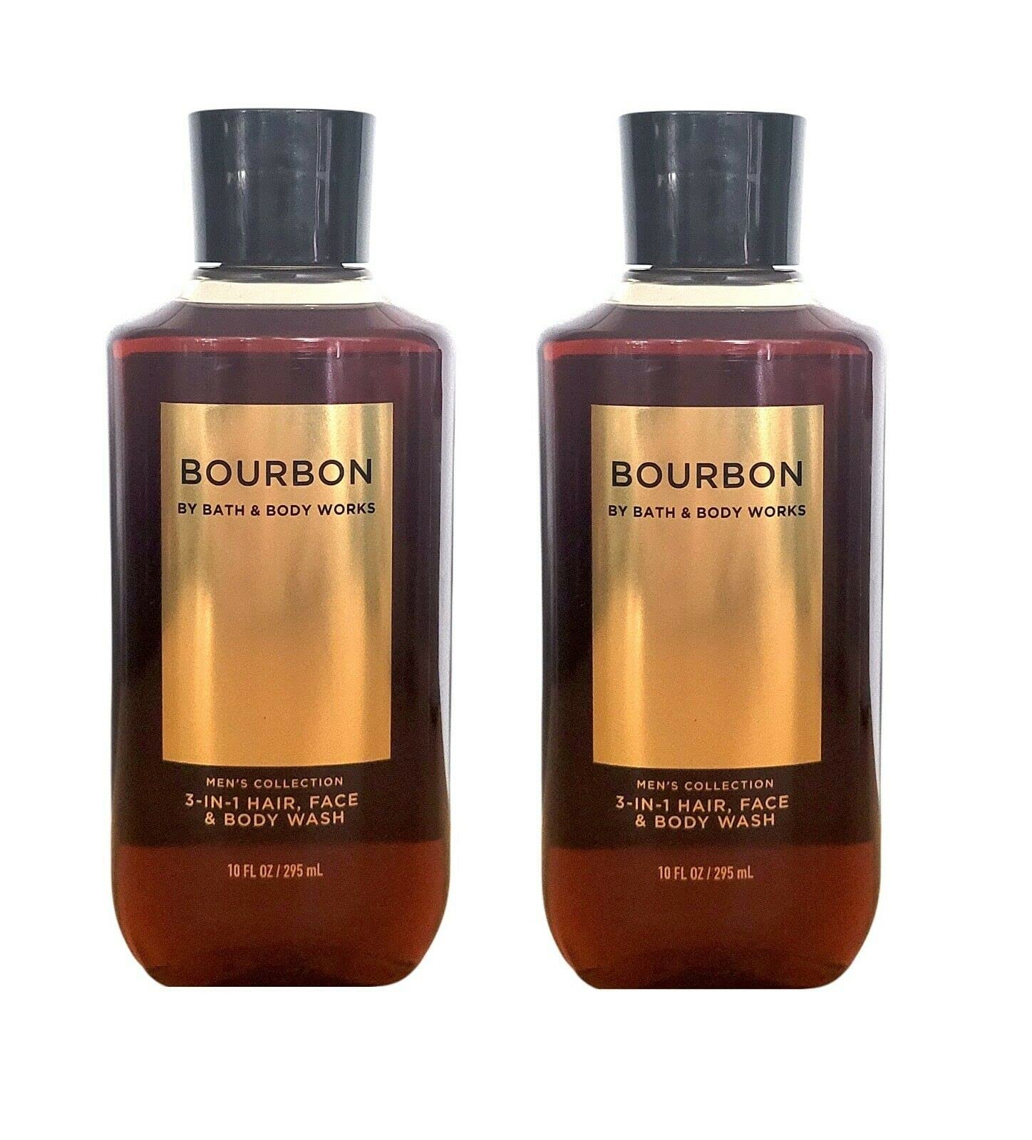 Bath & Body Works Bourbon 3 en 1 gel de ducha para cabello, cara y cuerpo, hidratación suave.