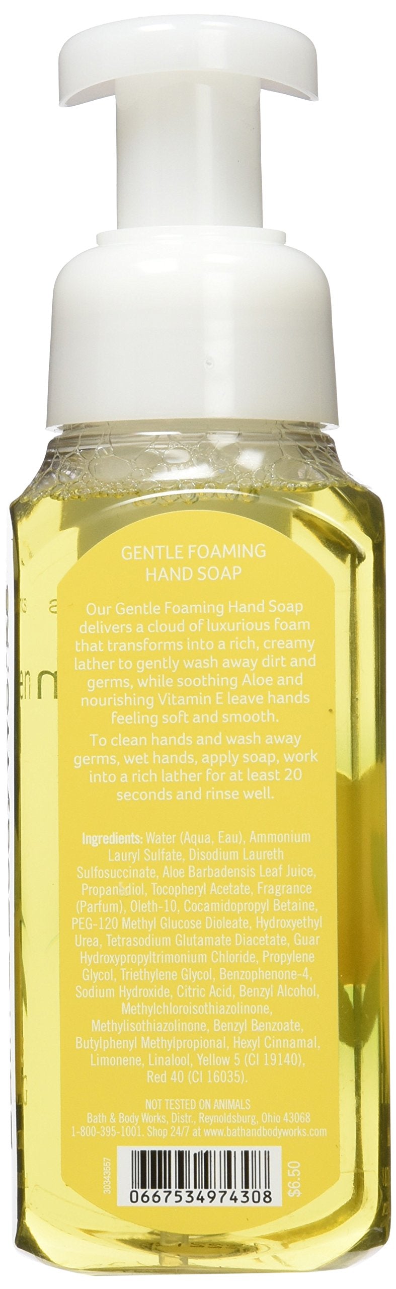 Bath & Body Works Jabón de Manos Espumoso Limón para Cocina: dispensador moderno para cocinas