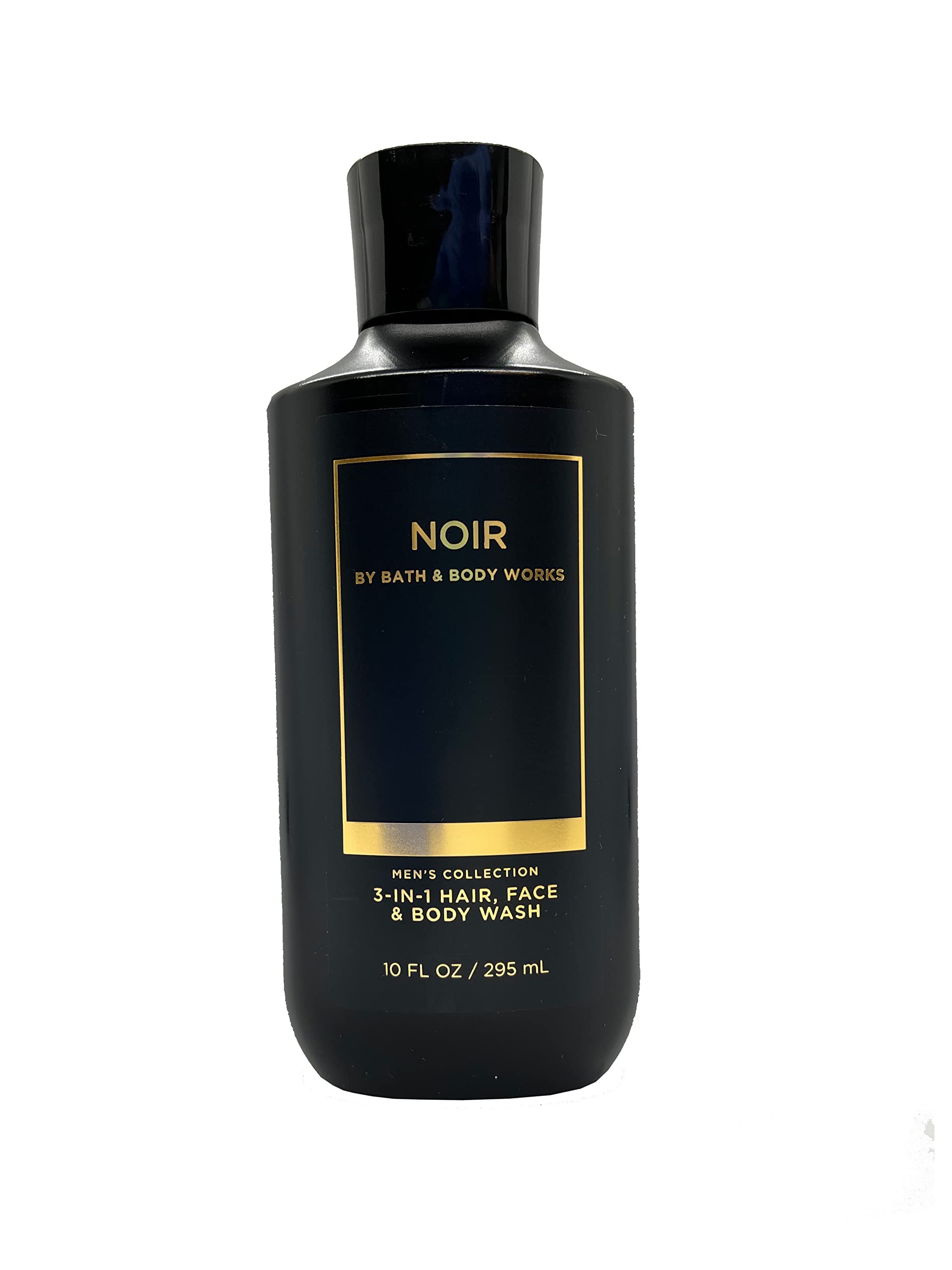 Etiqueta del producto Noir 2 en 1, diseño limpio y masculino.
