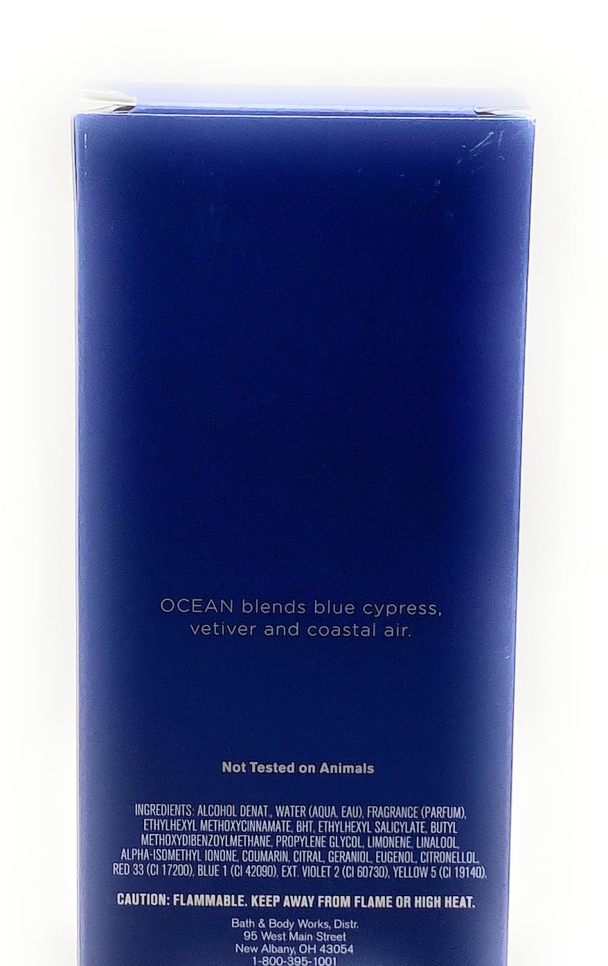 Ocean men's fragrance spray packaging, travel-friendly and convenient for daily use.