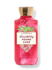 Bath & Body Works Signature Shower Gel Strawberry Pound Cake, botella perfumada para uso diario y limpieza suave.