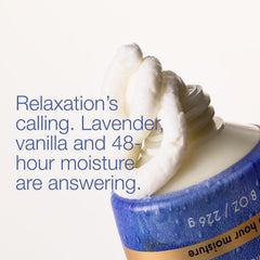 Bath and Body Works cream texture close-up shows rich hydration.