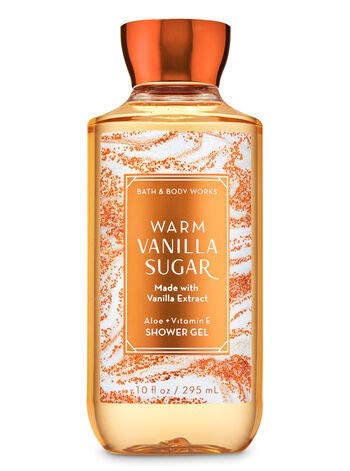 Bath & Body Works Warm Vanilla Sugar body lotion being applied for lasting moisture.