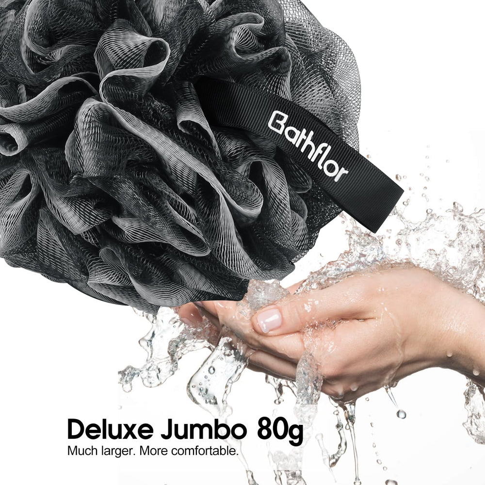 Bathflor back scrubber with 17-inch handle reaches hard-to-reach areas