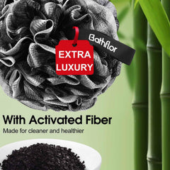 Bathflor 80g loofah close-up highlighting rich lather
