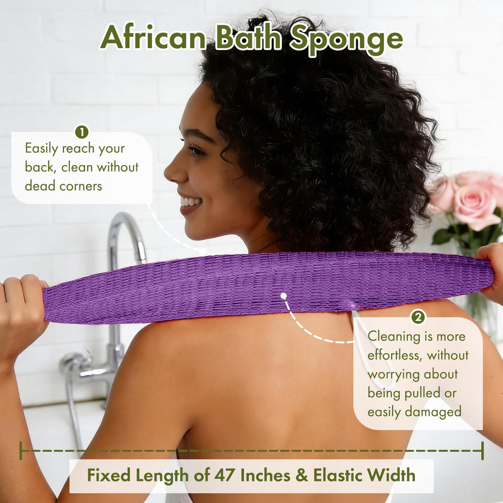 Bathway esponja de ducha de red africana para espuma abundante.