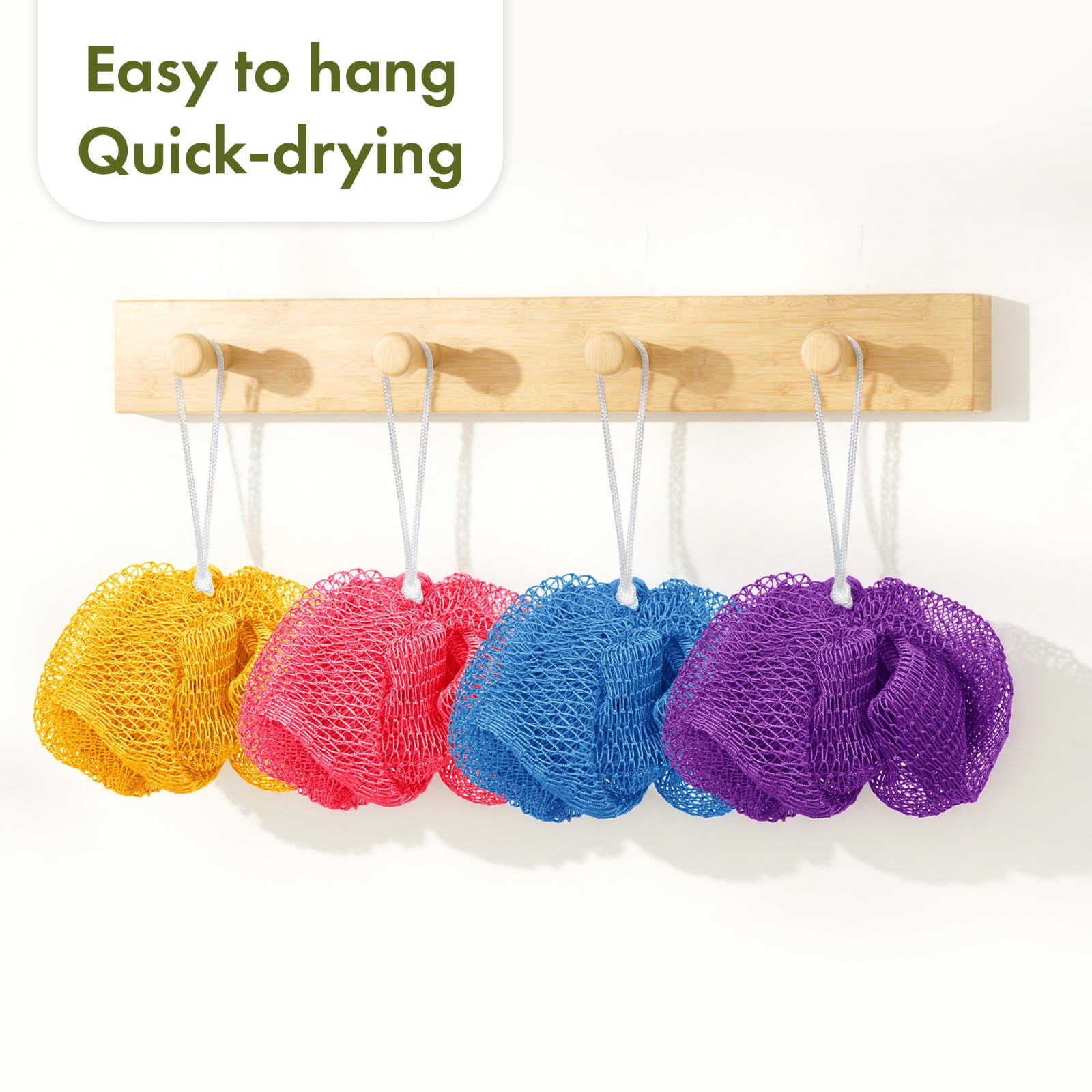 Bathway lufa de baño para todo el cuerpo ayuda a una limpieza completa.