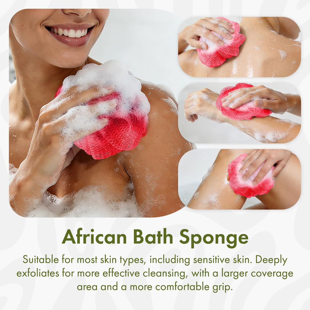 Bathway lufa para piel sensible exfolia con suavidad.