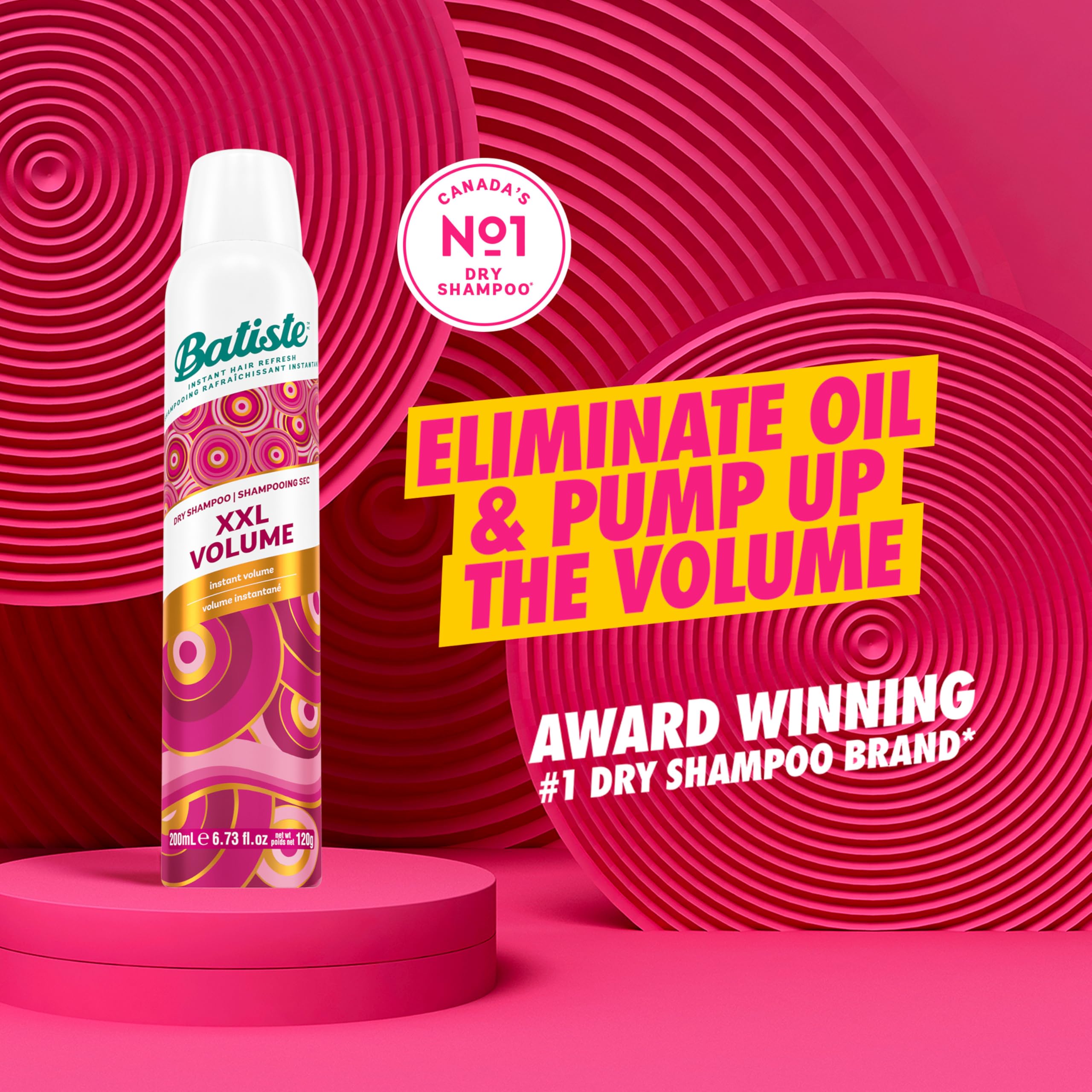 Batiste XXL Volume: atomizador para una pulverización suave.
