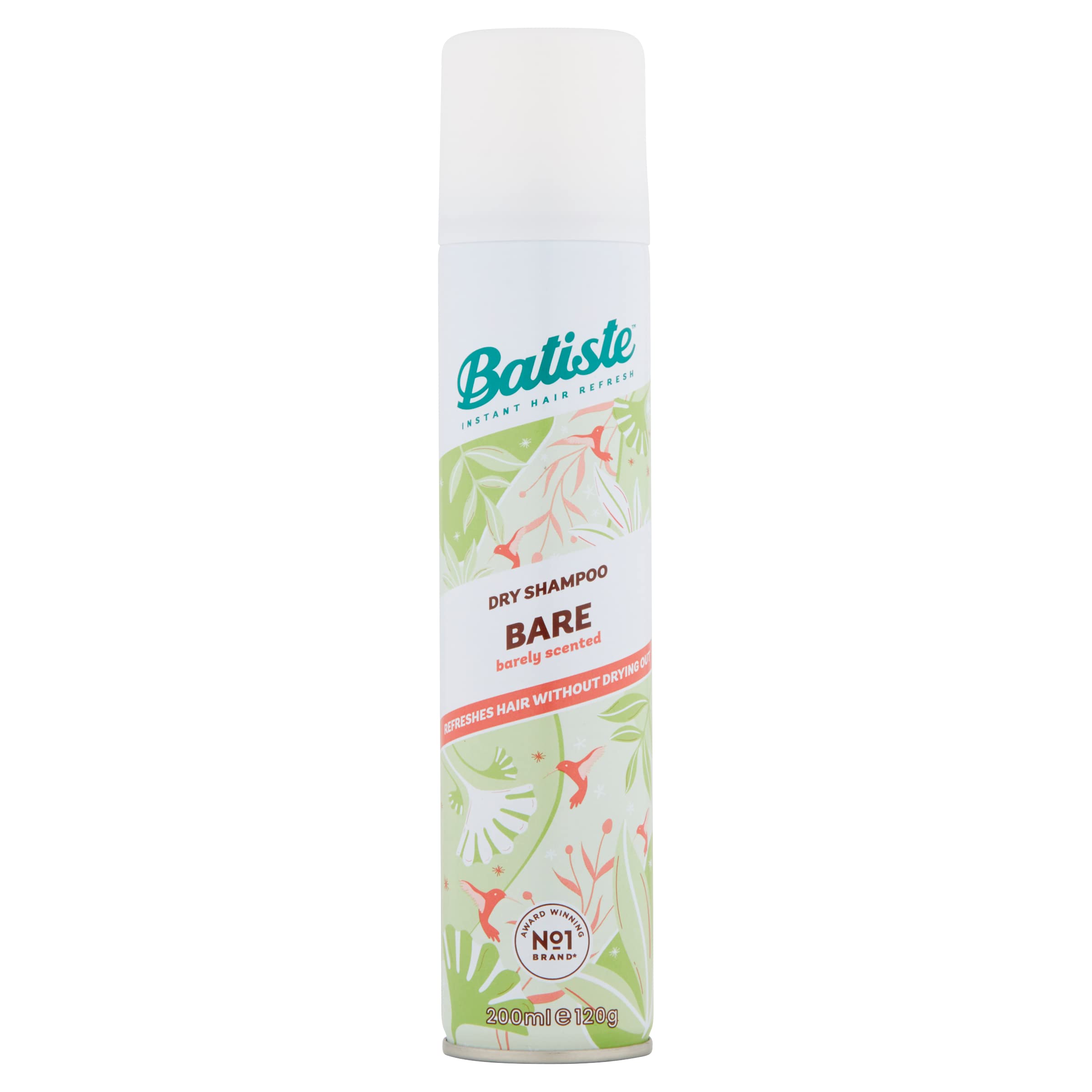 Batiste Bare dry shampoo spray-action at roots for quick refresh