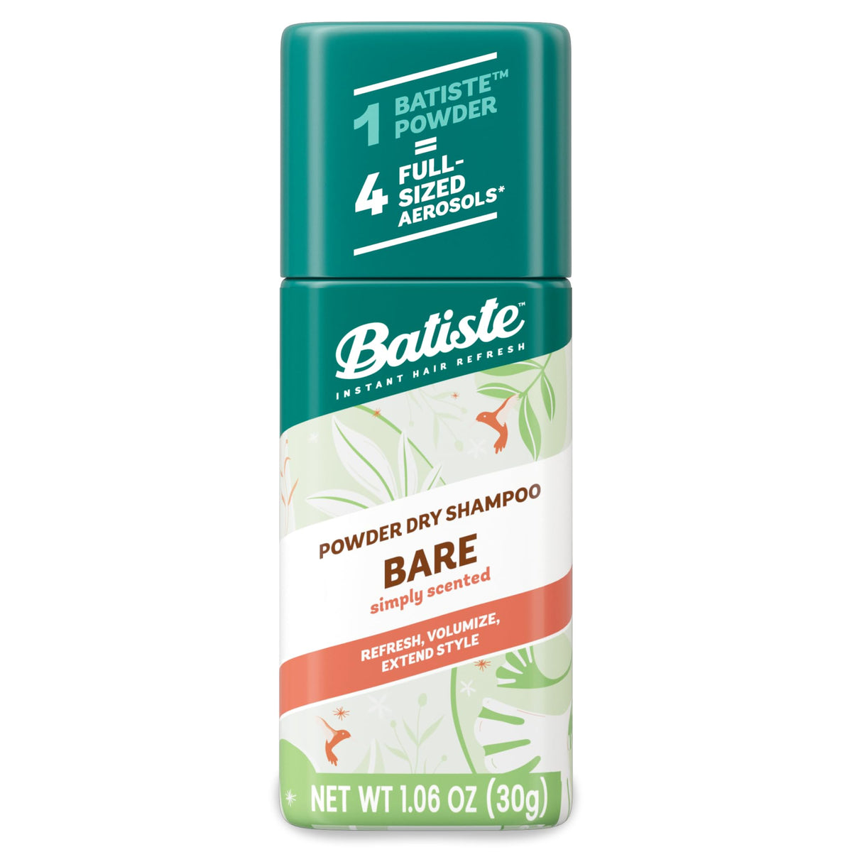 Batiste Bare Polvo Seco, aplicación suave para refrescar el cabello