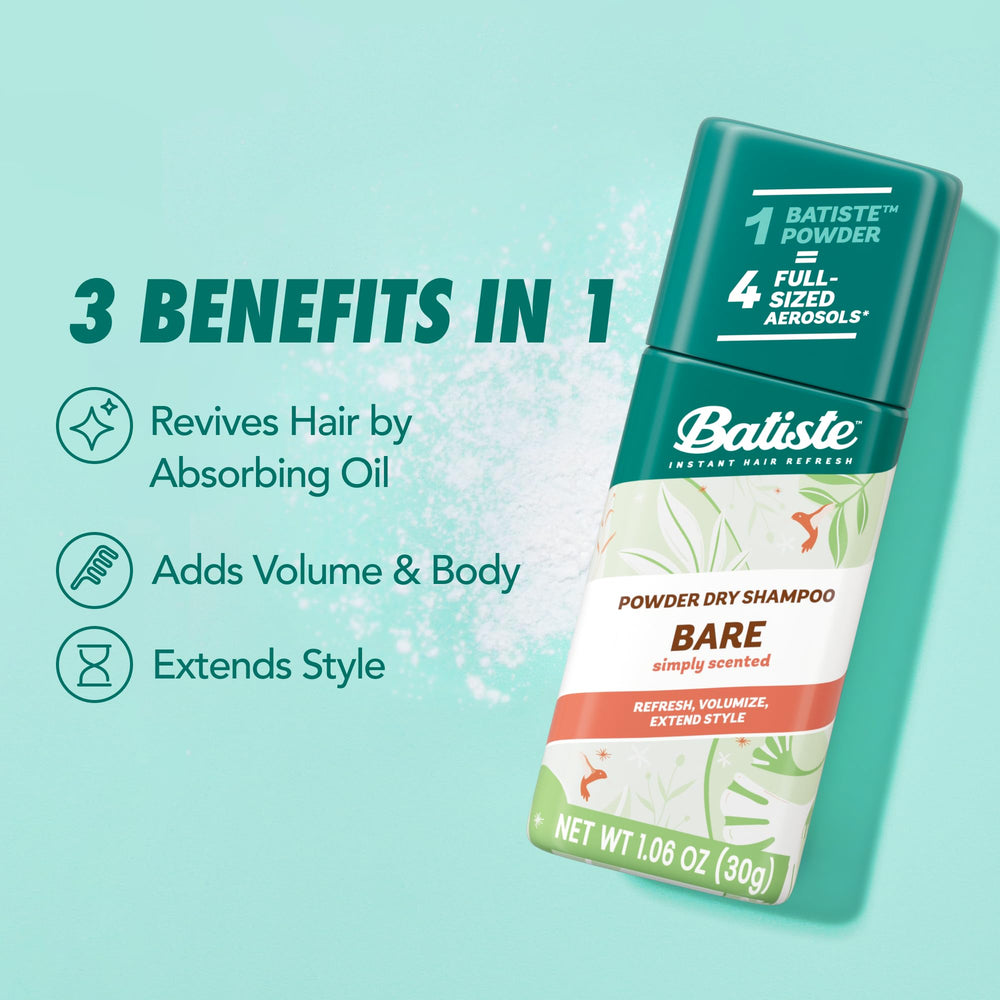 Batiste Bare Polvo Seco, libre de sulfatos y parabenos