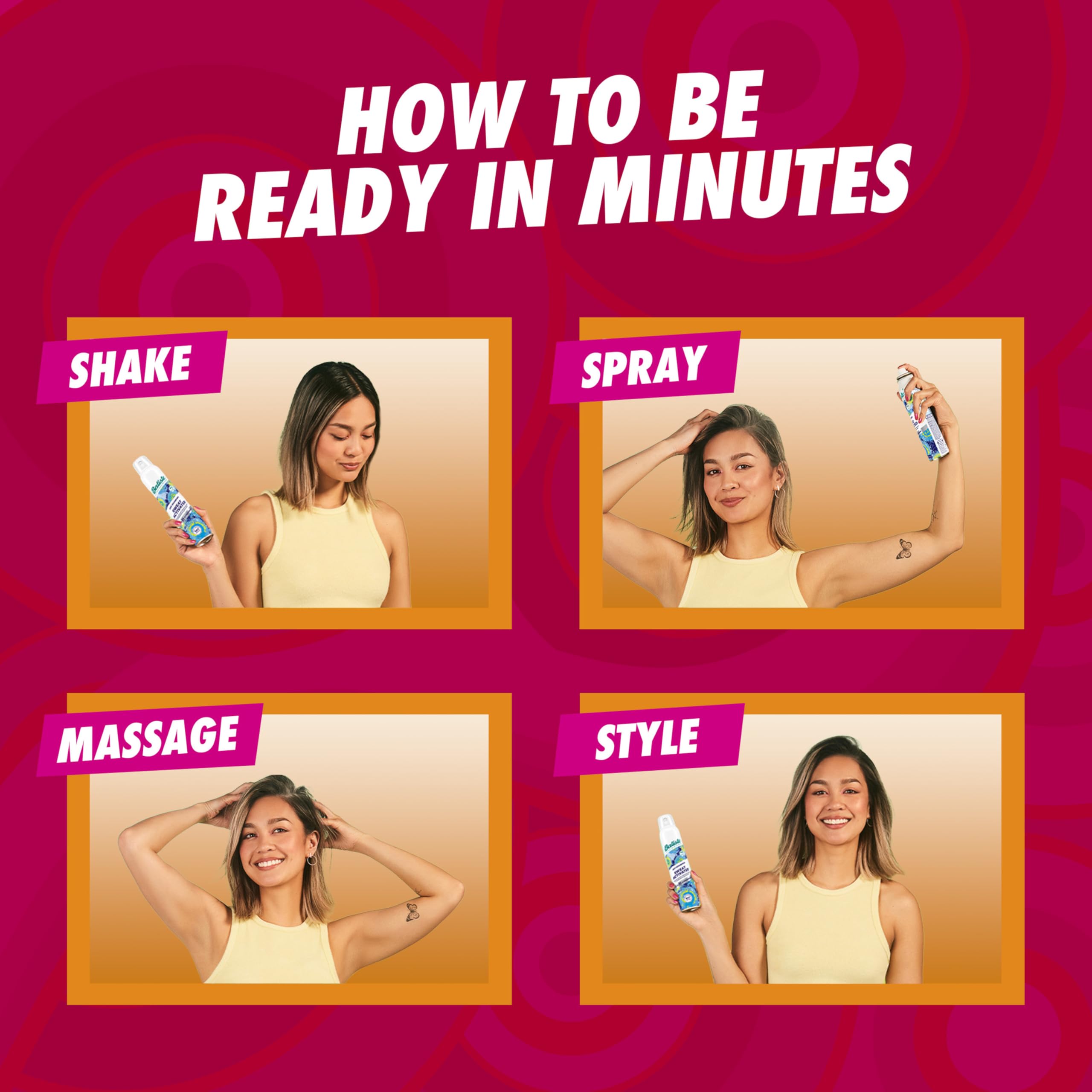 Batiste XXL Volume: cabello texturizado tras la aplicación.