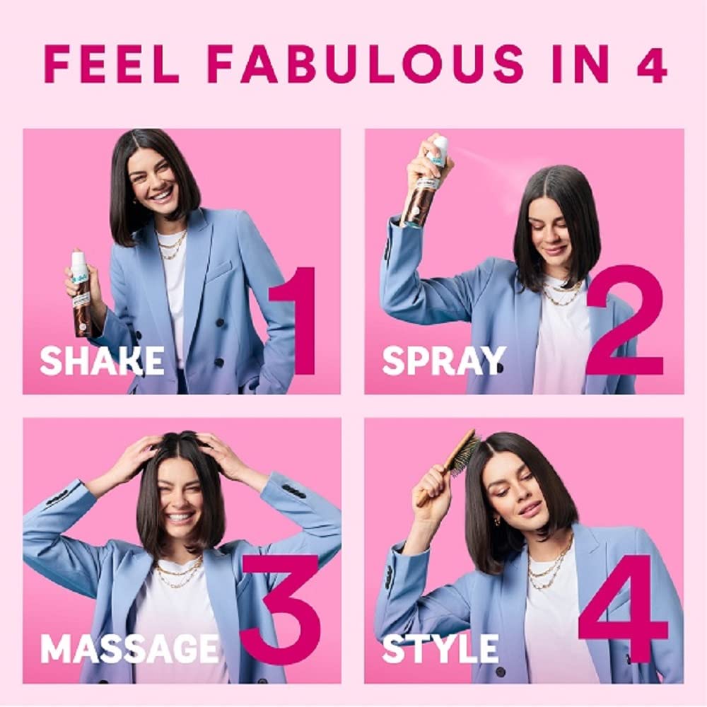 Batiste Champú Seco Plus ofrece volumen y cuerpo sin esfuerzo.