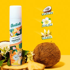Batiste Champú Seco Tropical, textura suave en el cabello tras la aplicación.