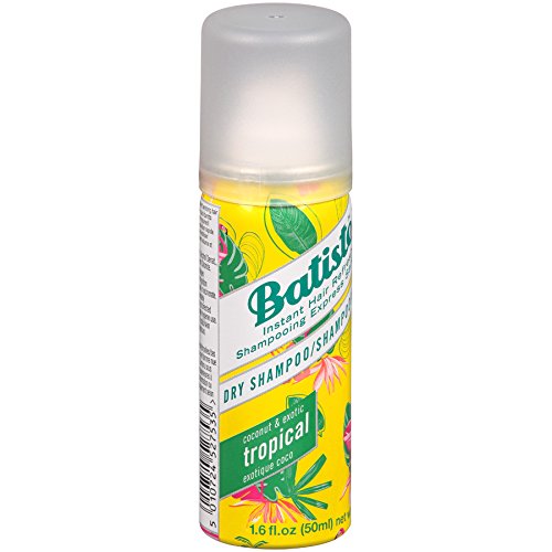 Batiste Champú Seco Tropical, textura en polvo que absorbe grasa.