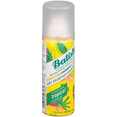 Batiste Champú Seco Tropical, textura en polvo que absorbe grasa.