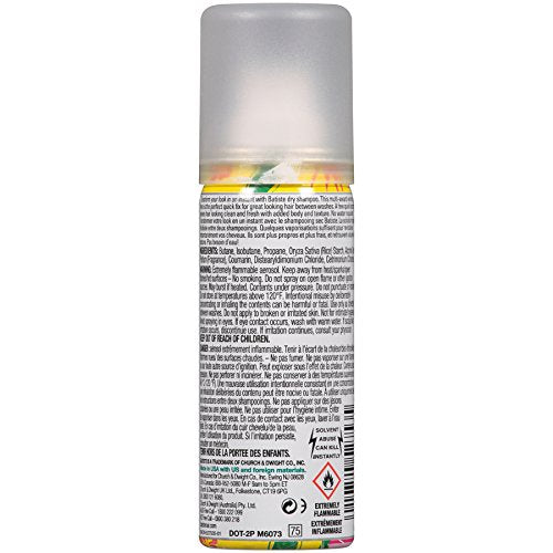 Batiste Champú Seco Tropical, uso diario para cabello fresco.
