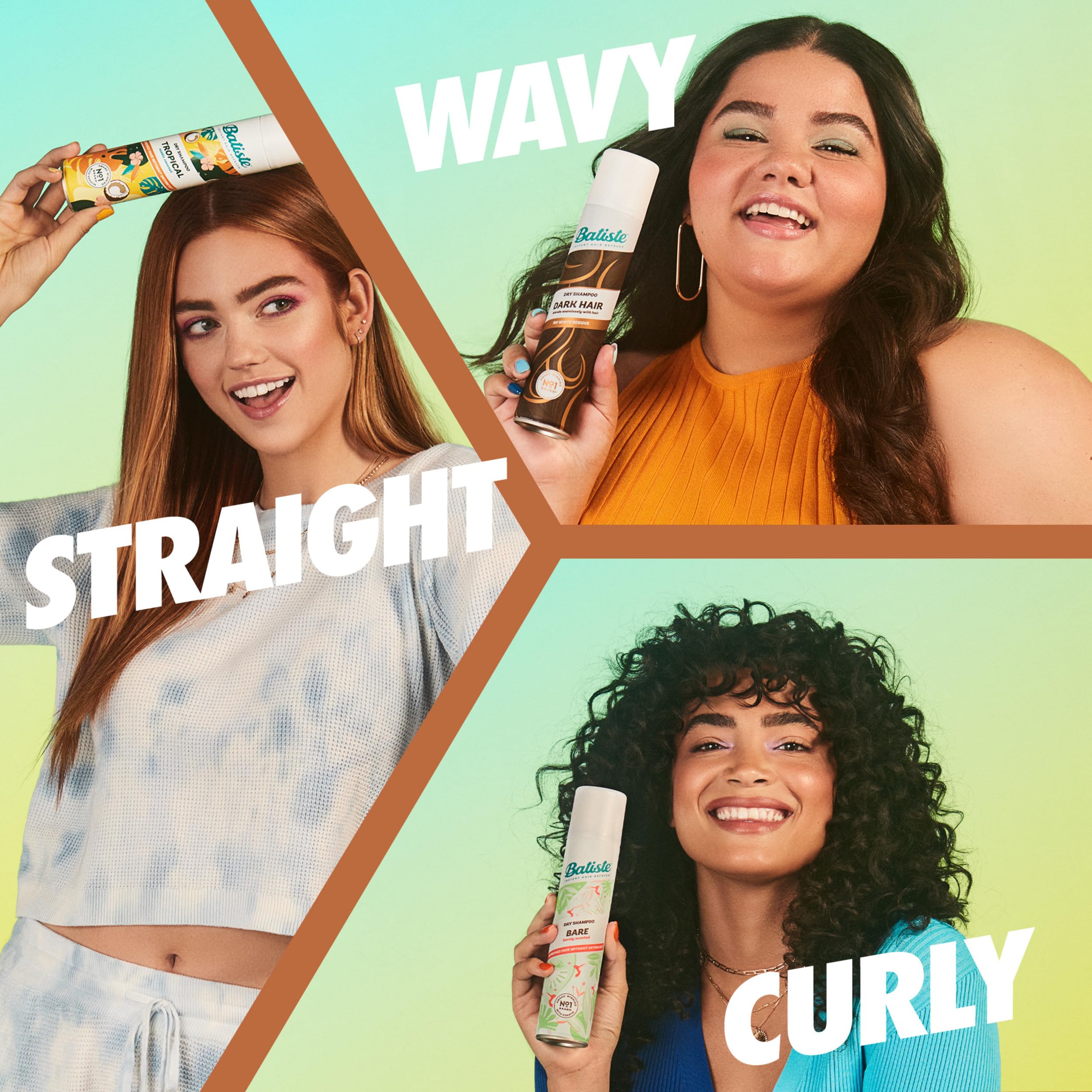 Batiste champu seco oscuro - formula sin agua para uso practico