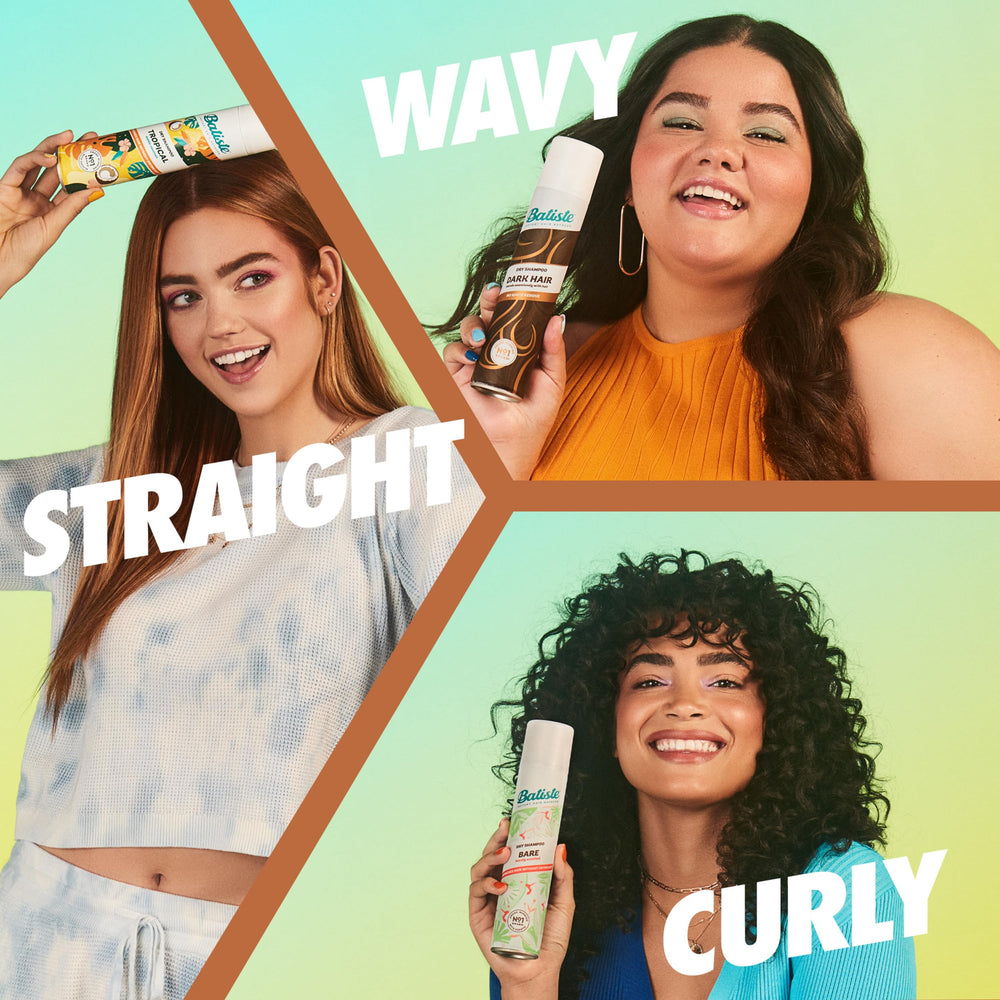 Batiste champu seco oscuro - formula sin agua para uso practico