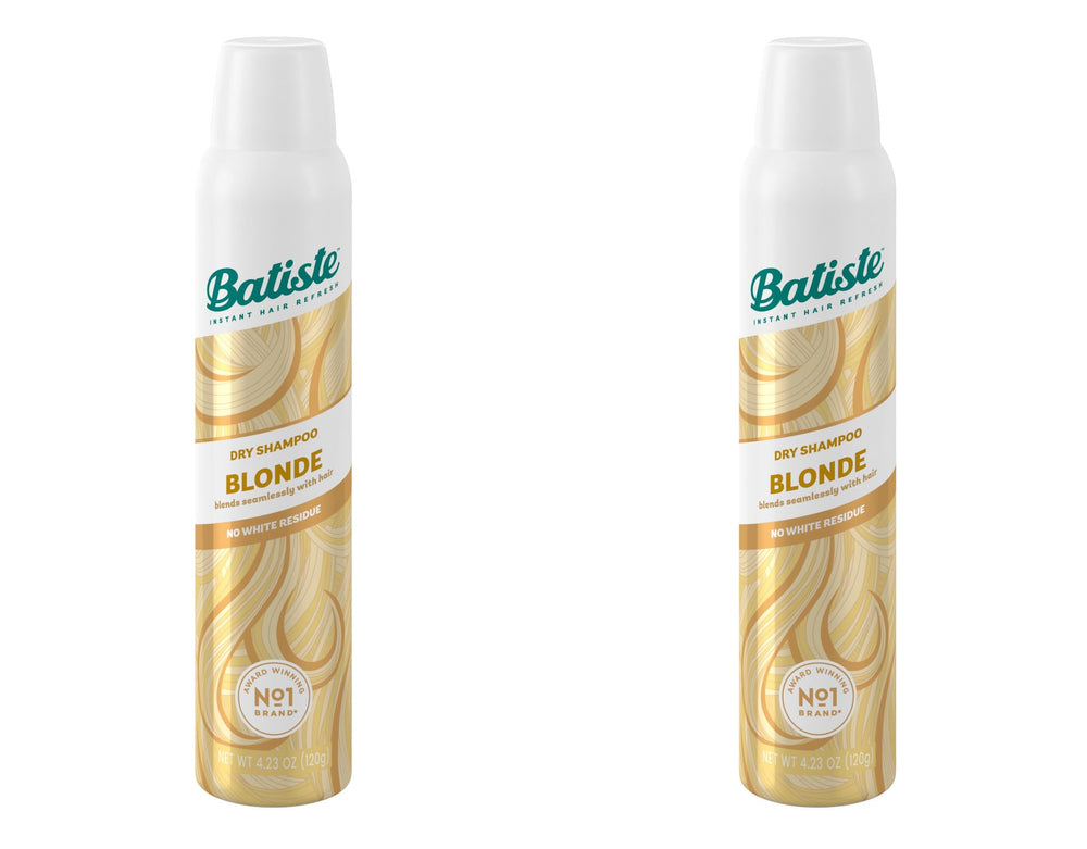 Batiste champú seco Rubio Claro con etiqueta trasera y uso recomendado