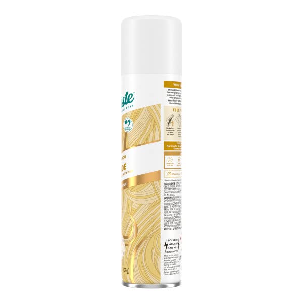 Batiste champú seco Rubio Claro textura en atomizador para aplicación precisa