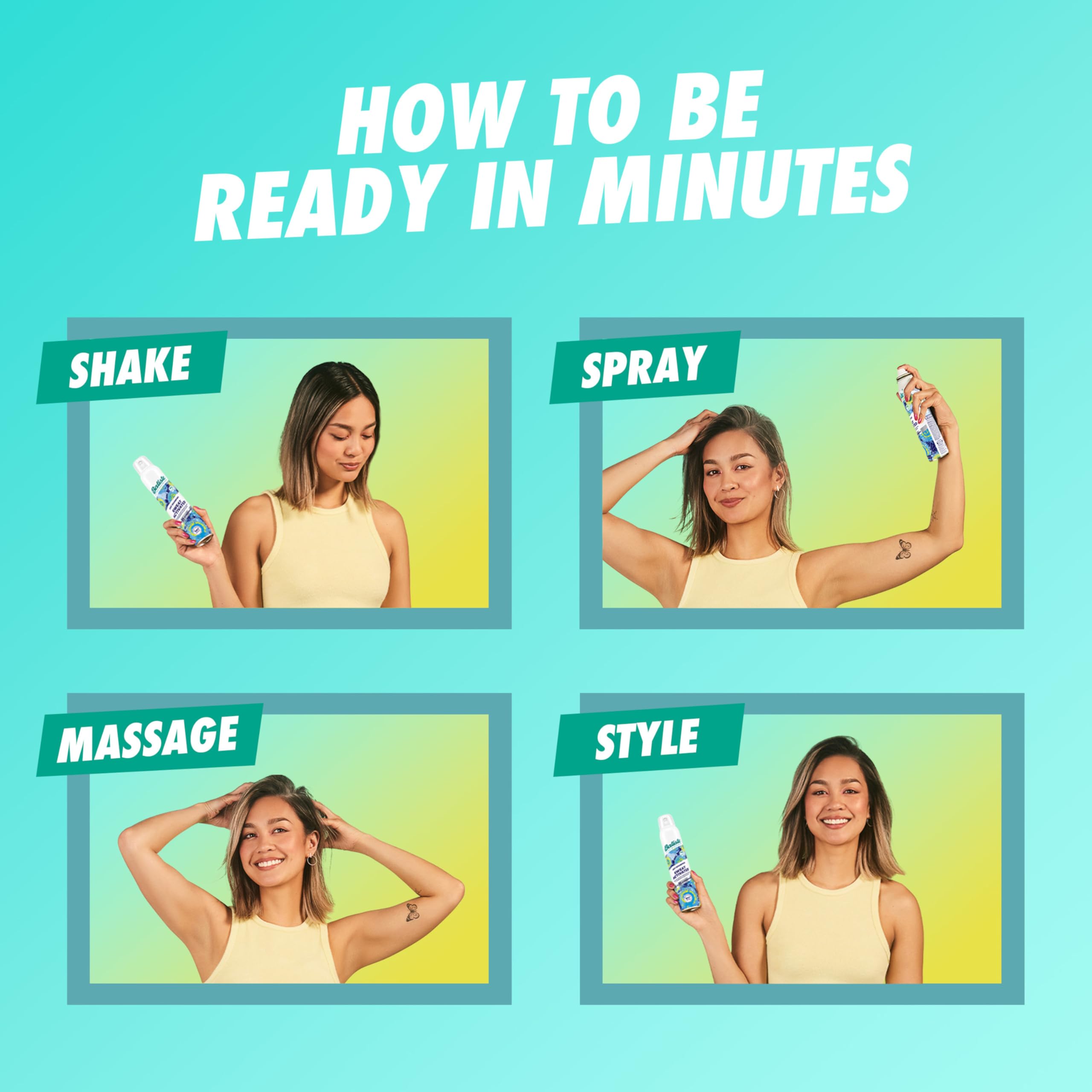 Batiste Cherry fragrance with wildberries and kiwi for subtle, uplifting scent.