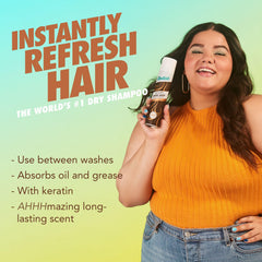 Batiste Dark Dry Shampoo adds texture and body to dull hair.