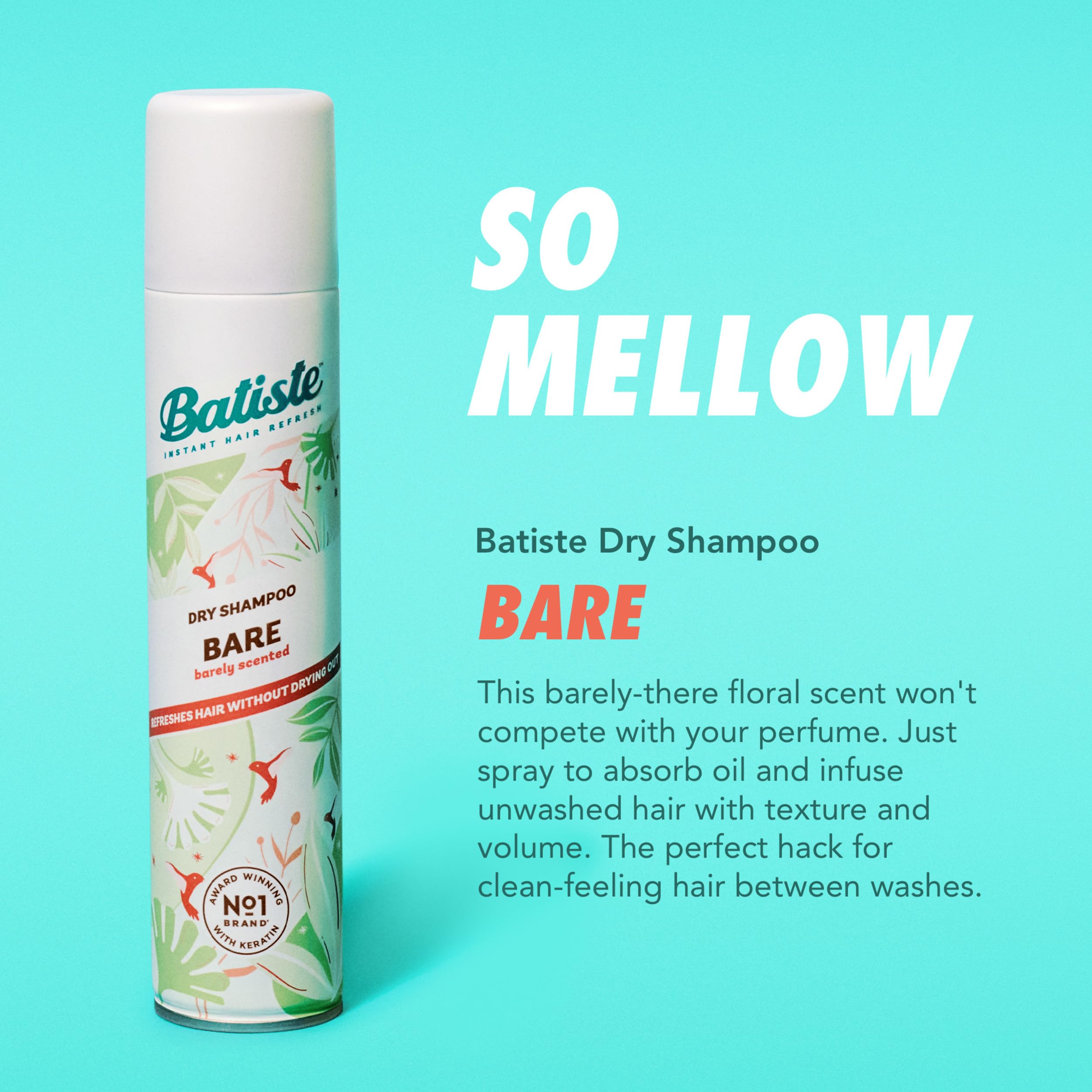 Batiste Bare fragancia, uso diario rápido para retoques entre lavados.