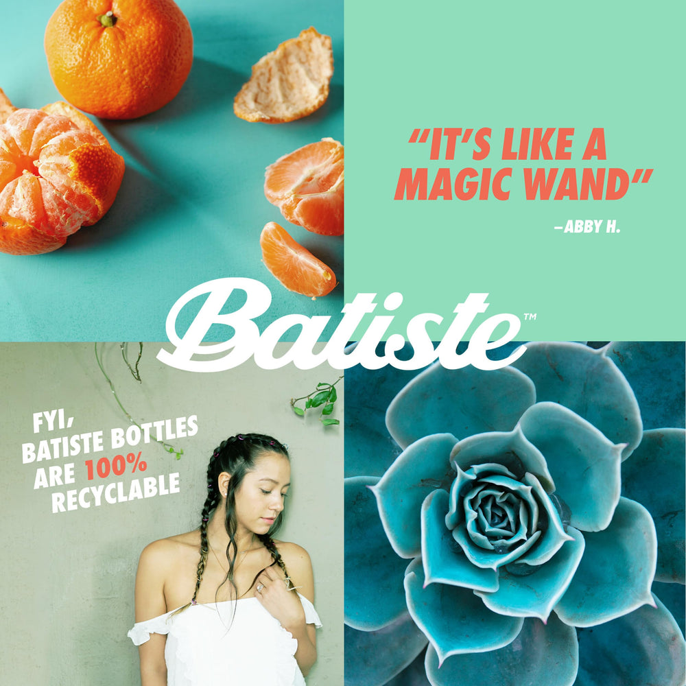 Batiste champú seco Bare fragancia, textura y brillo sin engrasar.