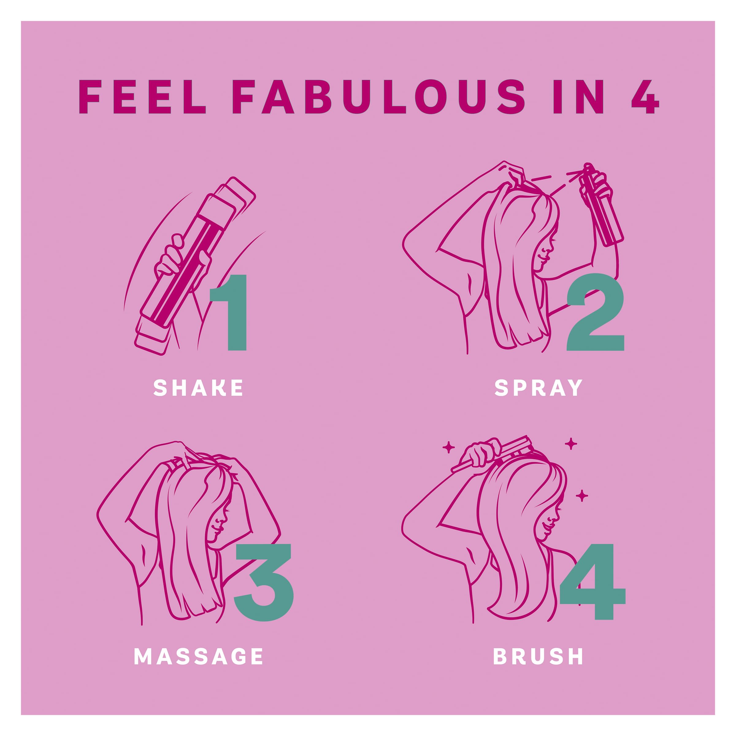 Batiste Dry Shampoo Blush six-pack on shelf for everyday use