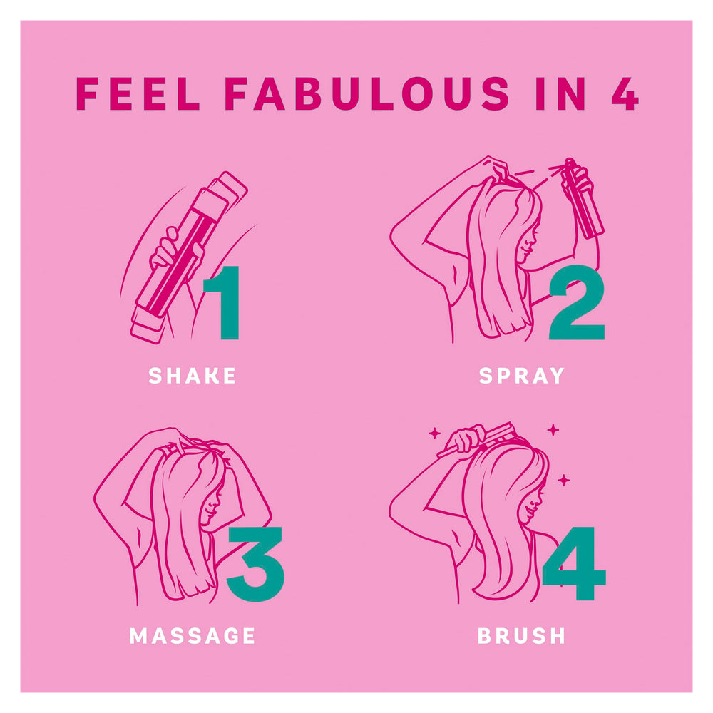 Batiste Dry Shampoo Blush six-pack on shelf for everyday use