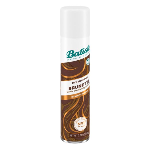 Batiste Dry Shampoo Brunette 6-pack can side adds volume and lift