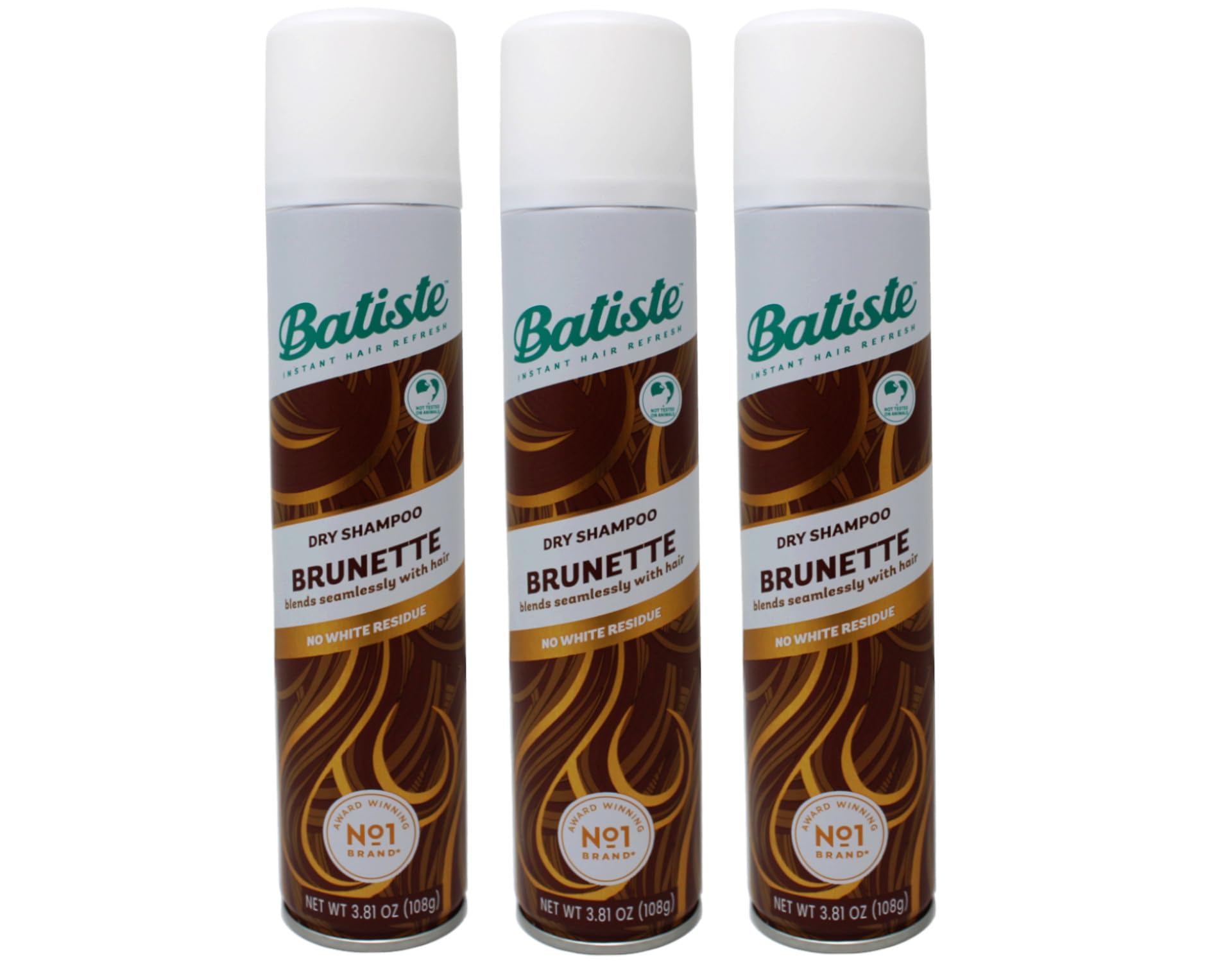 Batiste Dry Shampoo Brunette bottle for quick root refresh and volume.