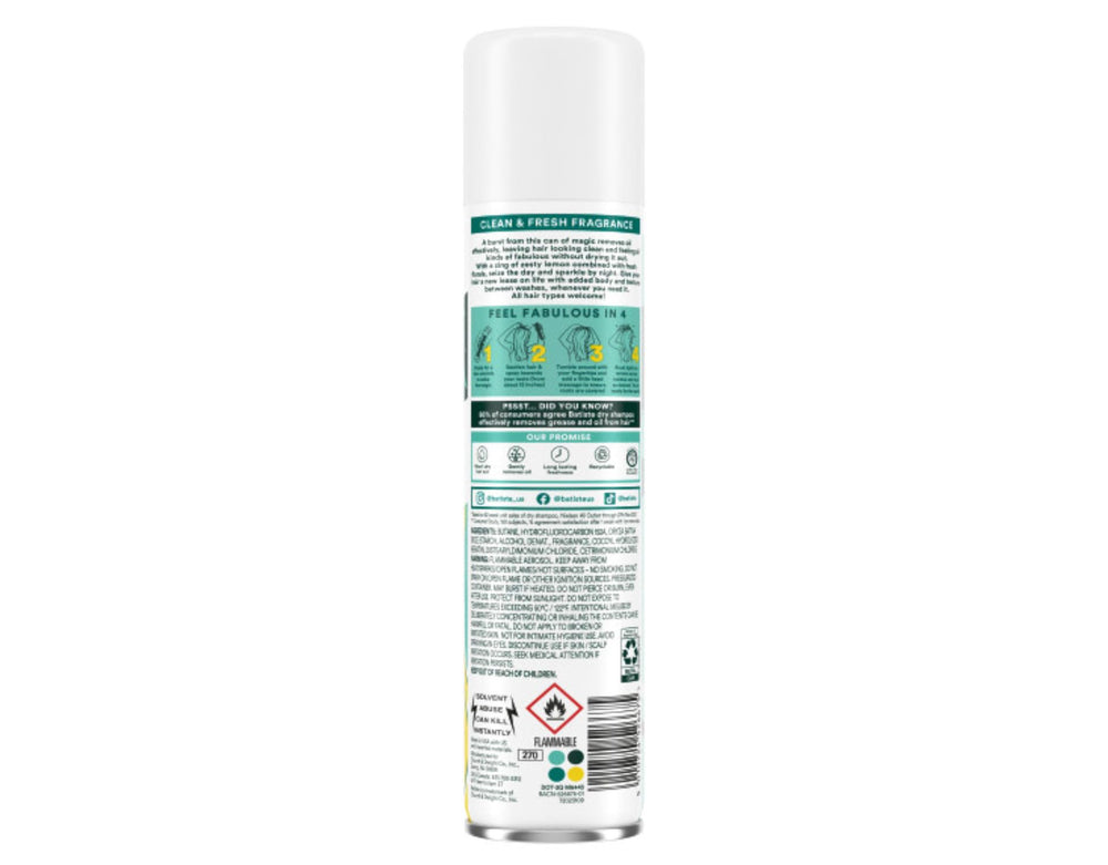 Batiste Dry Shampoo Original fragrance close-up with clean classic scent