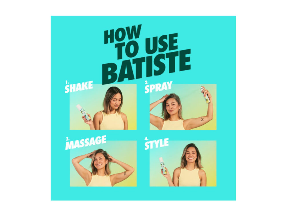 Batiste Dry Shampoo Original on-mirror display ready for use