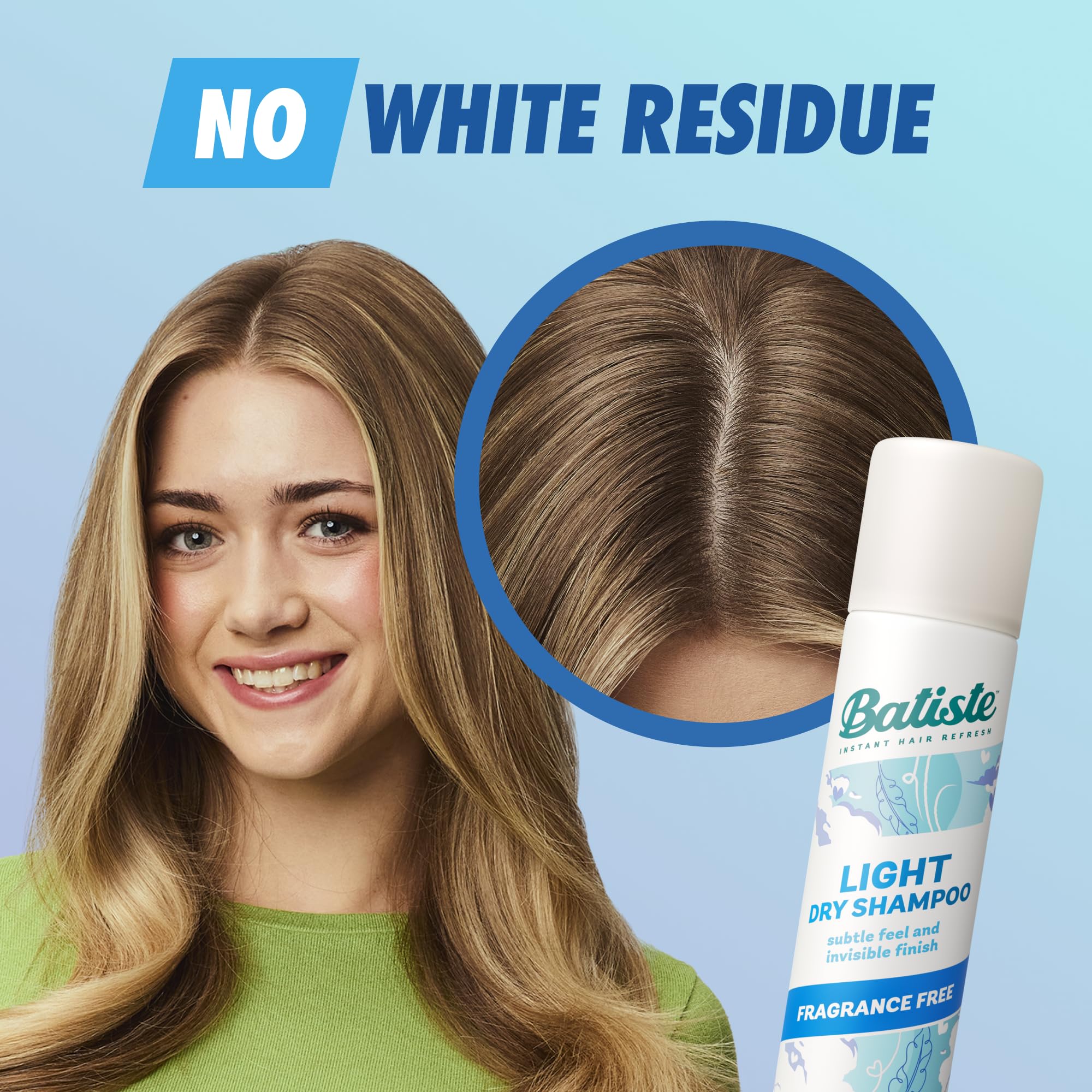 Batiste no-white-residue formula shown with invisible finish.