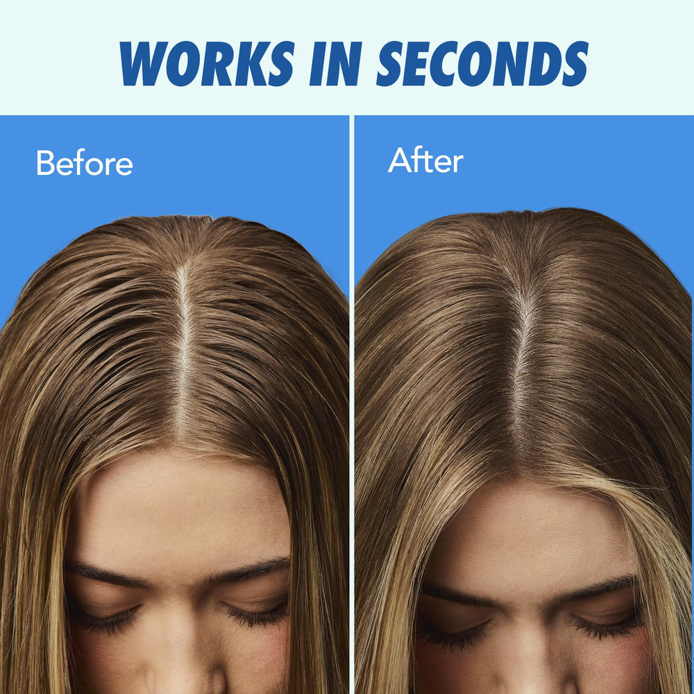 Batiste sectioning hair before applying the product for even coverage.