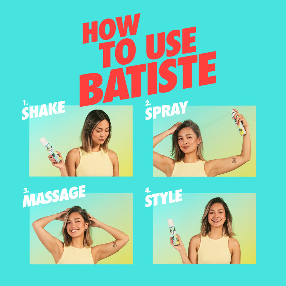 Aplicación en la raíz con Batiste para eliminar grasa y revitalizar.