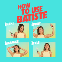 Aplicación en la raíz con Batiste para eliminar grasa y revitalizar.
