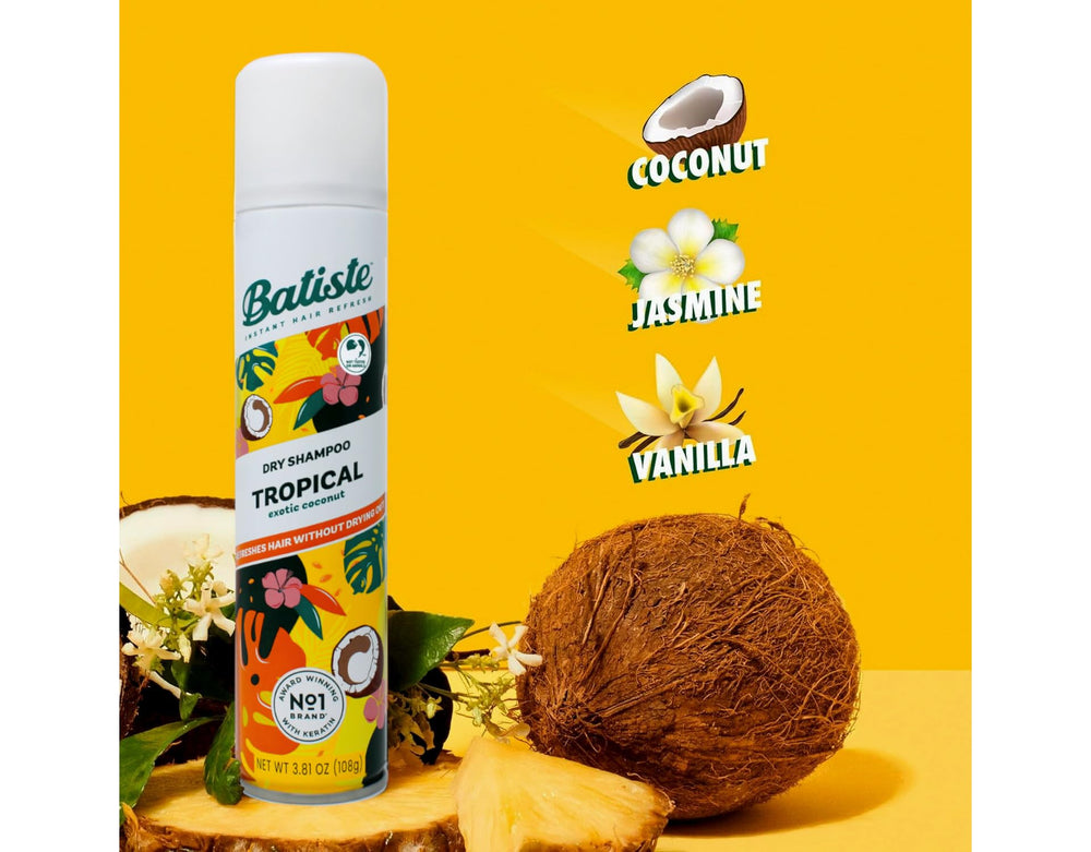 Batiste Tropical fragancia duradera: aroma ligero que acompaña todo el día.