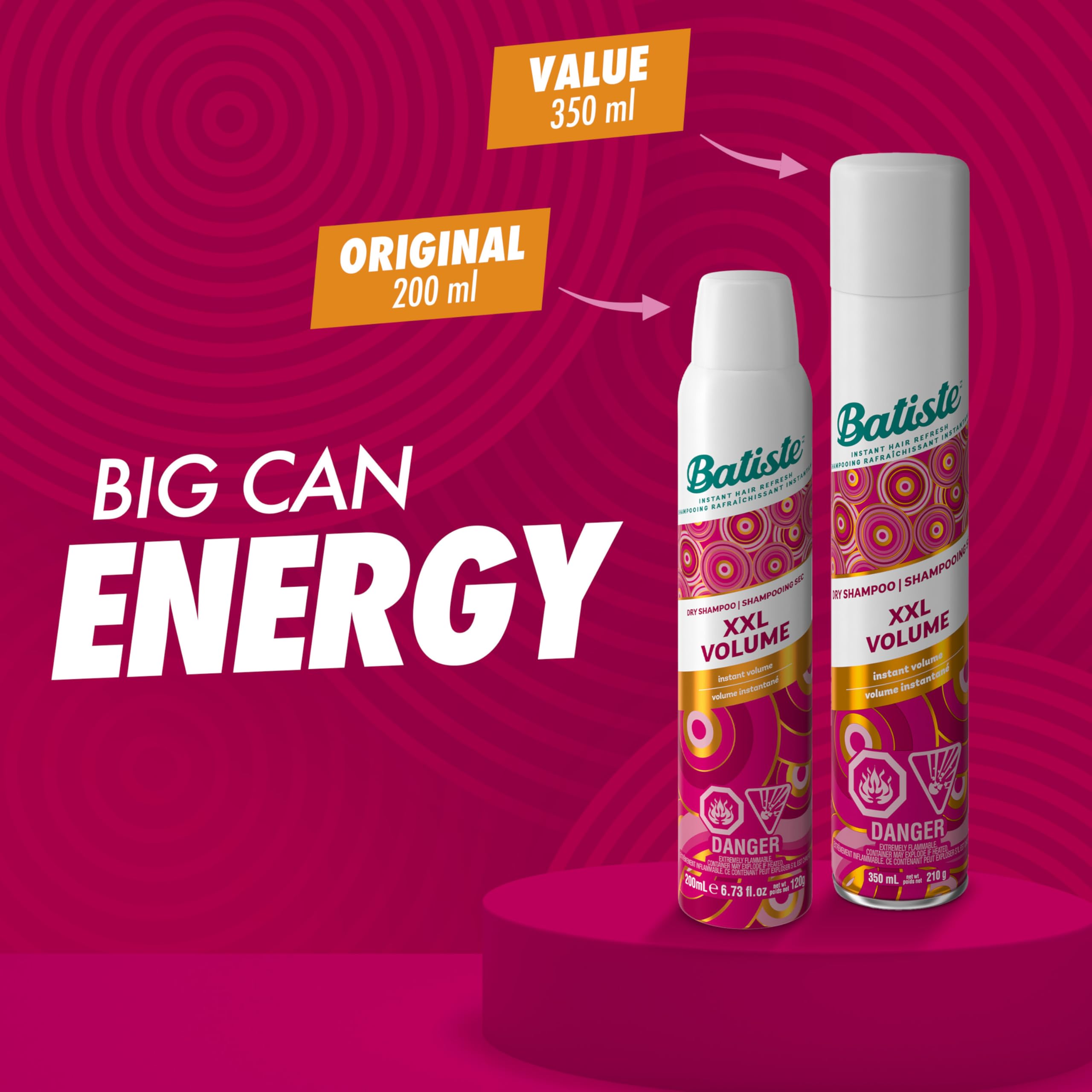 Batiste XXL Volume: solución de viaje para retoques sin agua.