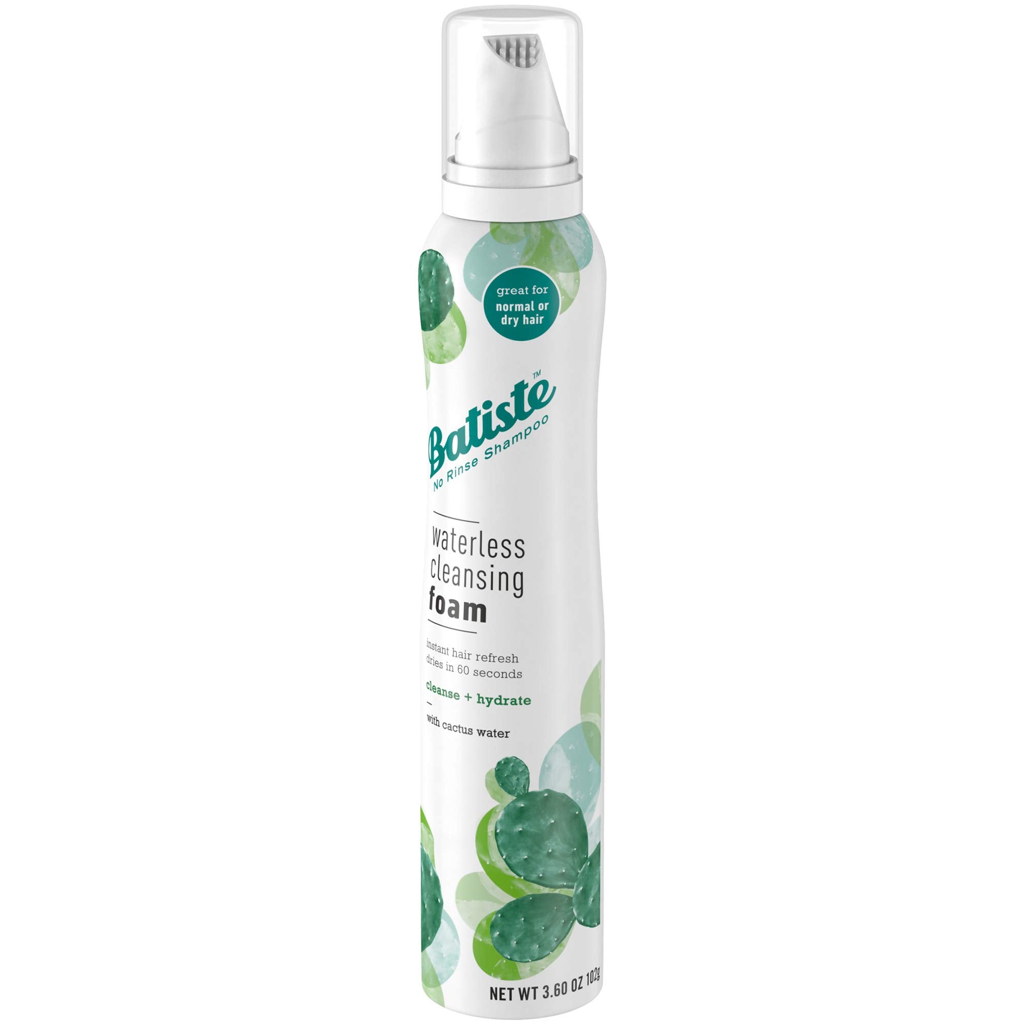 Batiste Waterless Foam refreshes curls and waves between washes